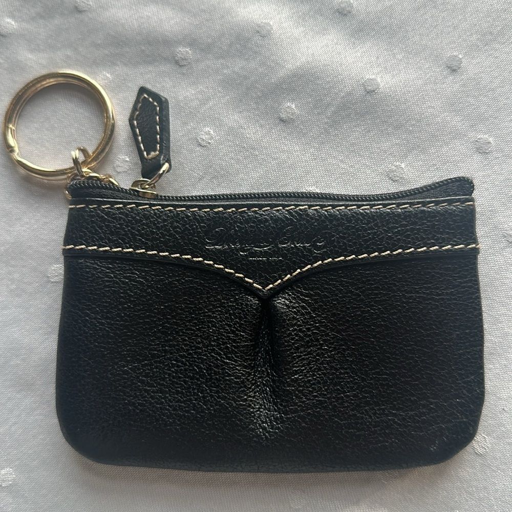 Dooney & Bourke Leather Coin Purse + Key Ring!